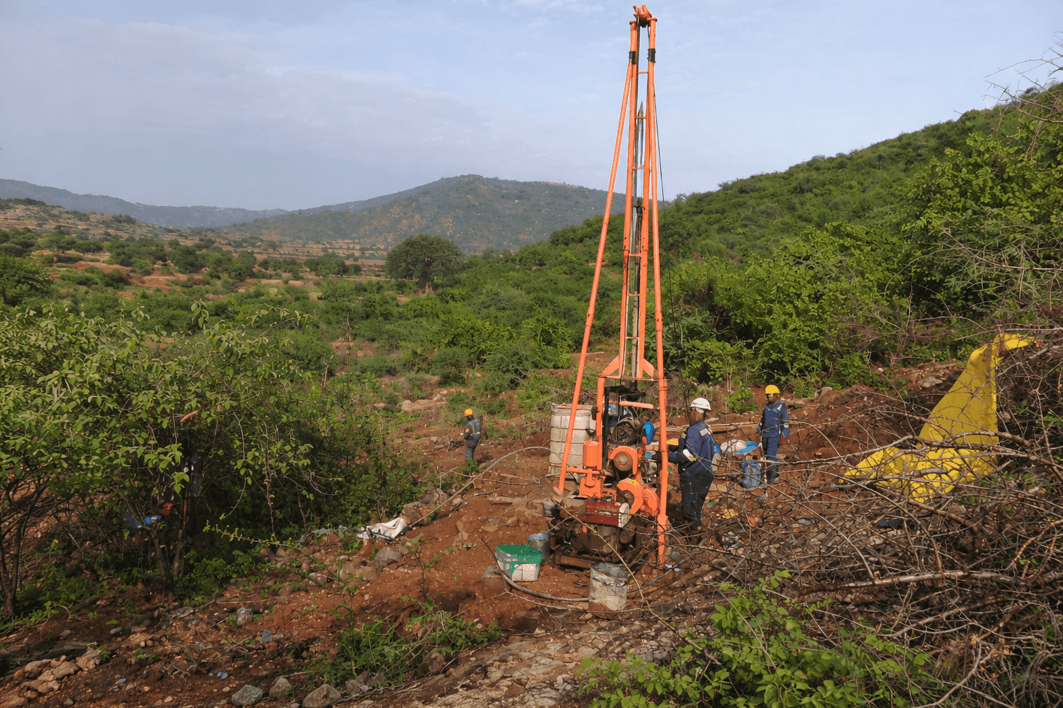 Engineer with tablet
