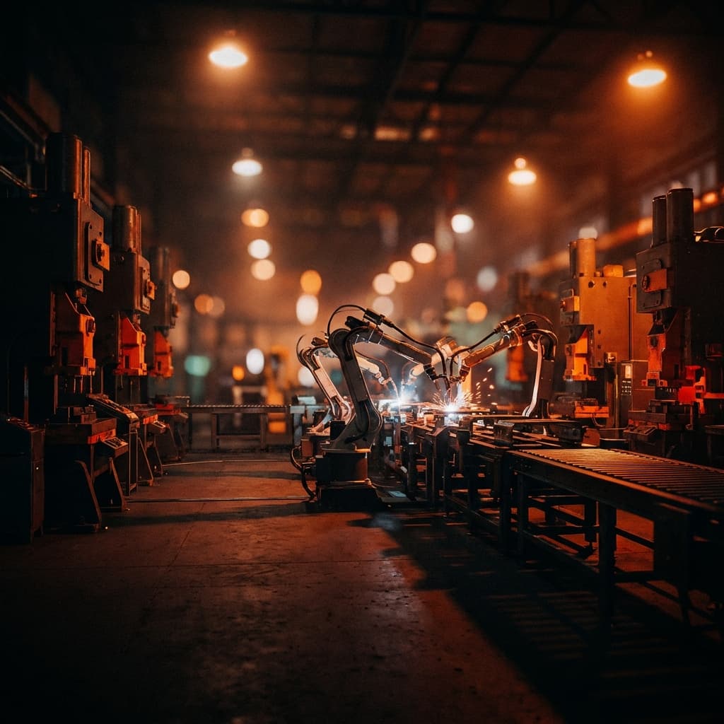 Industrial factory background